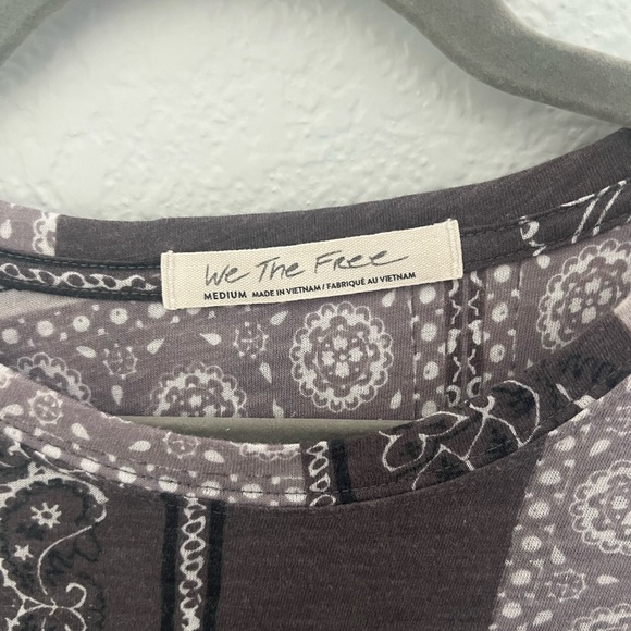 Free People ‘We The People’ Western Country/Bandanna Printed Tee - Picture 2 of 4